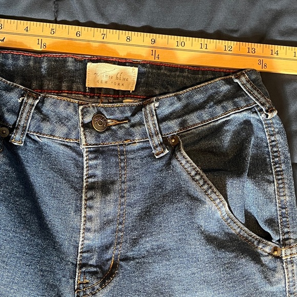 Vince Blue New York Vintage High Rise Stretch Cargo Jeans sz 7 - Picture 7 of 13